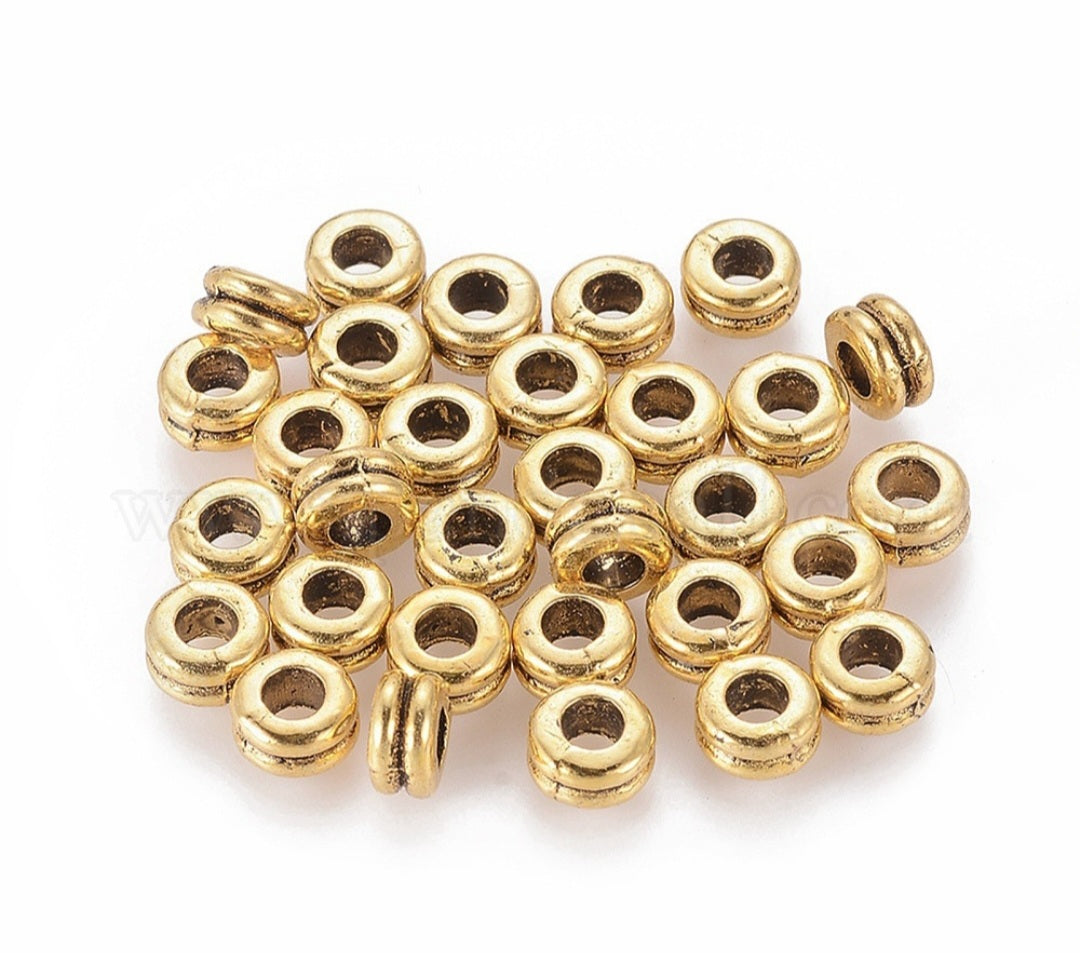 Spacer dubbel goudkleurig