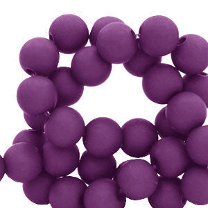 Dark purple Acryl kralen 6mm