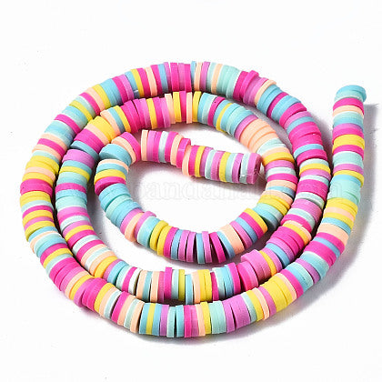 katsuki blauw/roze/geel 6mm