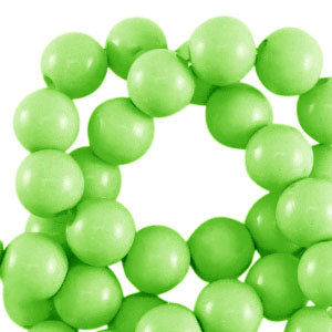 Shiny Light green 4mm Acryl kraal