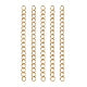 Verlengketting lang goudkleurig RVS